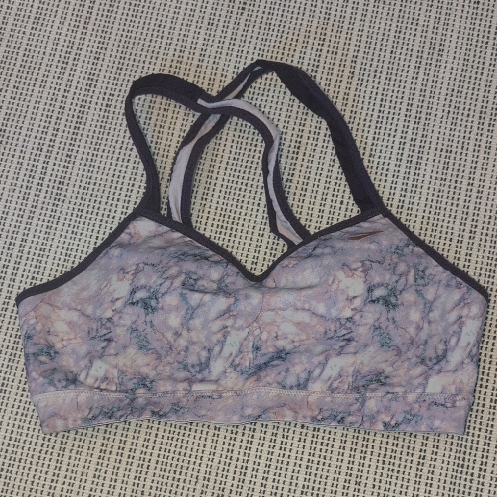 Marble Print Sports Bra